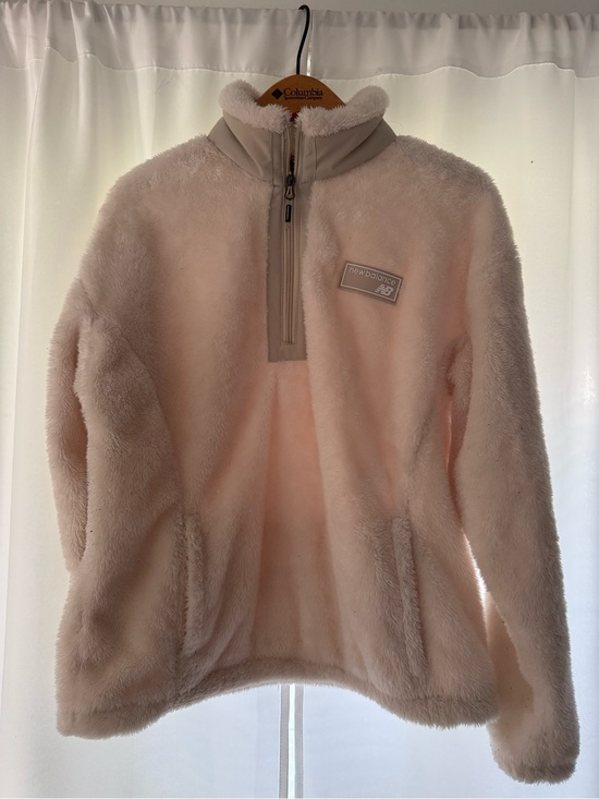 New Balance Jackets & Blazers - New Balance Plush Half-Zip Fleece Pullover - Cream
